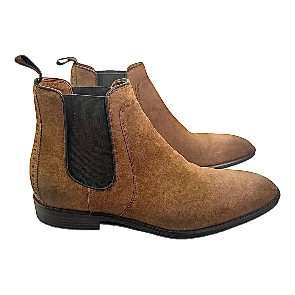 Johnston & Murphy Chelsea Boots Style 15-1480 Men’s Size 10.5M Nubuck Leather